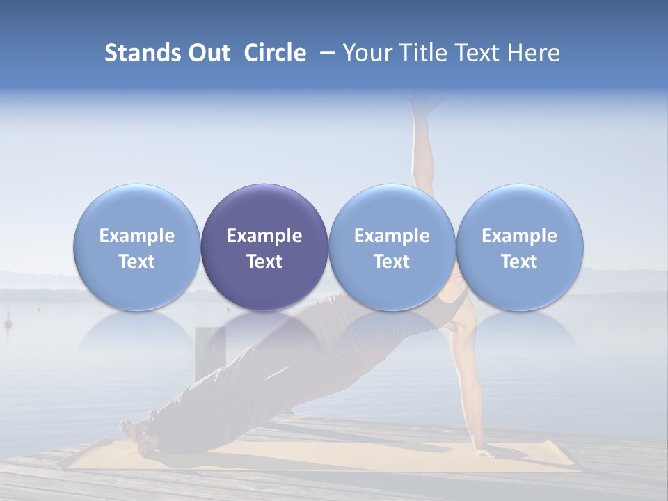 Fitness Meditation Pretty PowerPoint Template