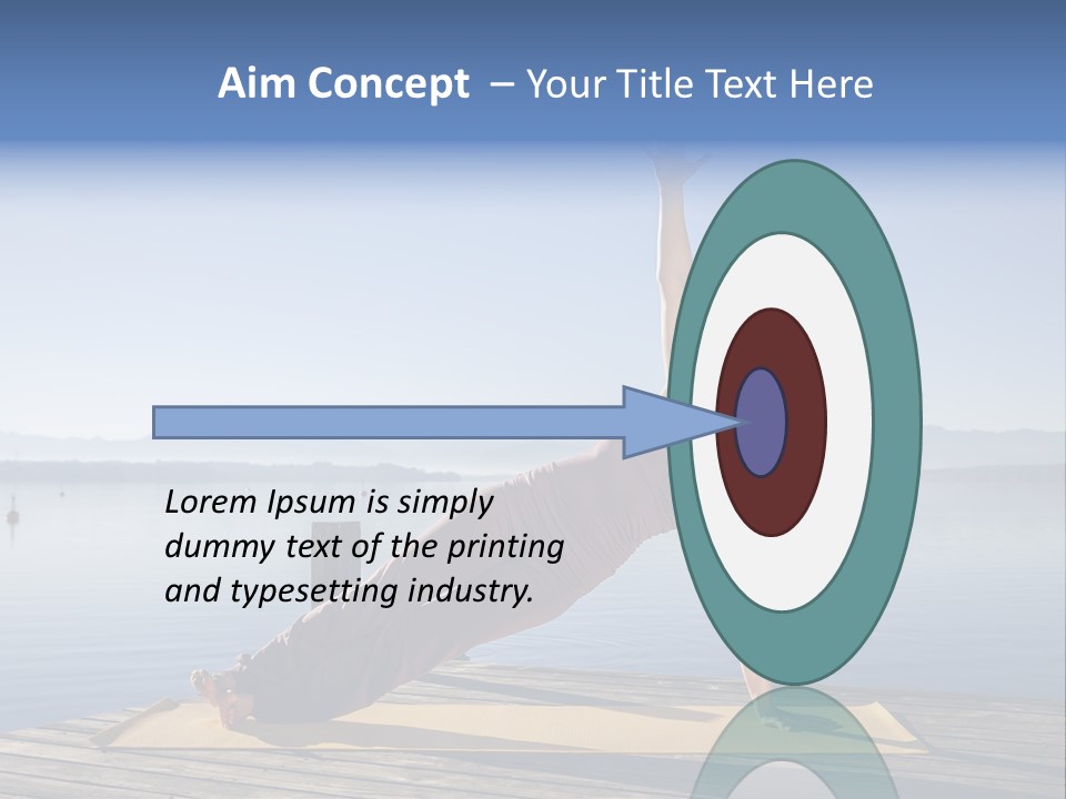 Fitness Meditation Pretty PowerPoint Template