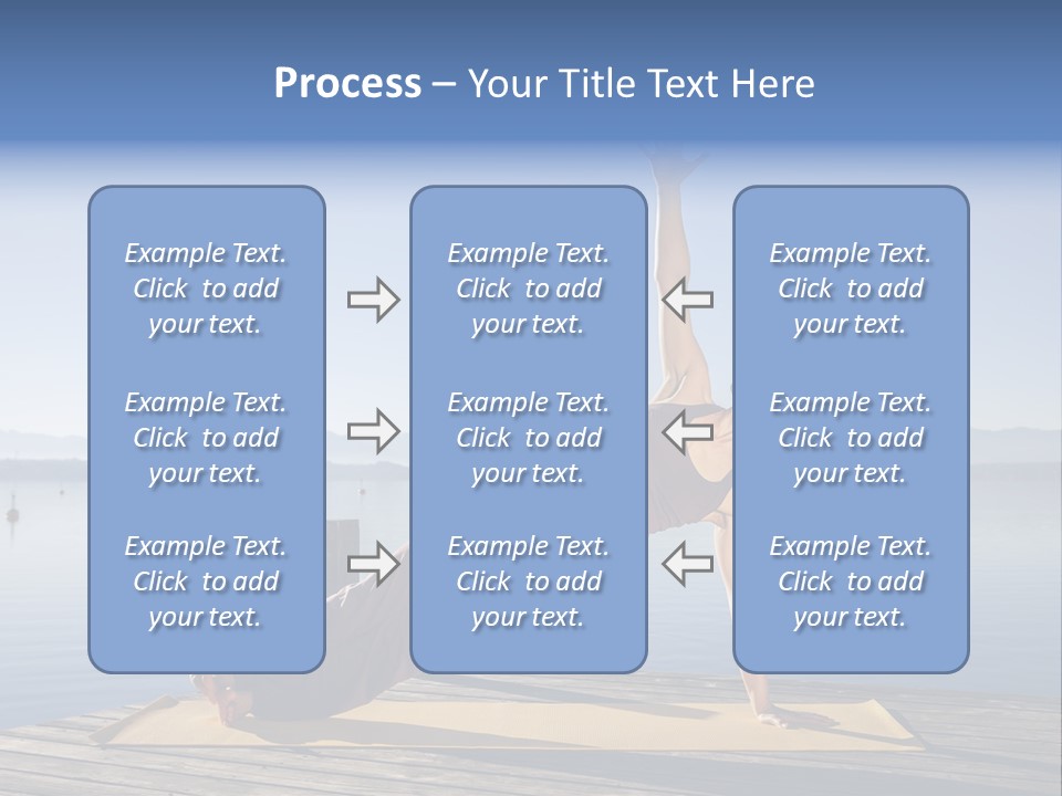 Fitness Meditation Pretty PowerPoint Template