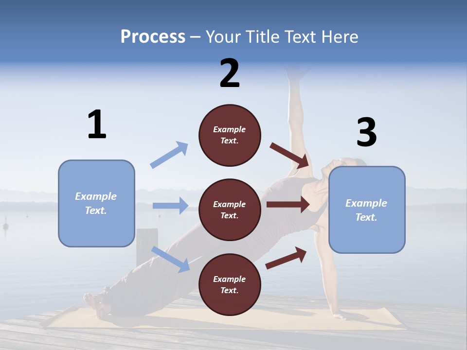 Fitness Meditation Pretty PowerPoint Template