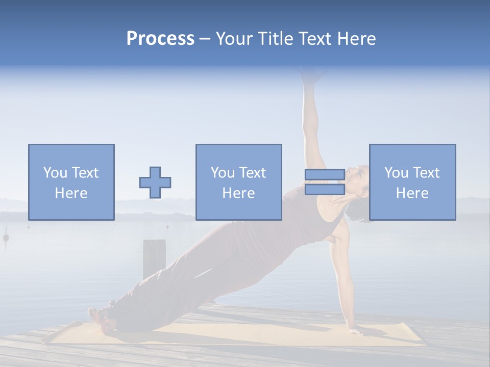 Fitness Meditation Pretty PowerPoint Template