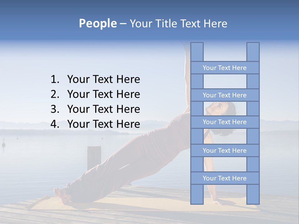 Fitness Meditation Pretty PowerPoint Template