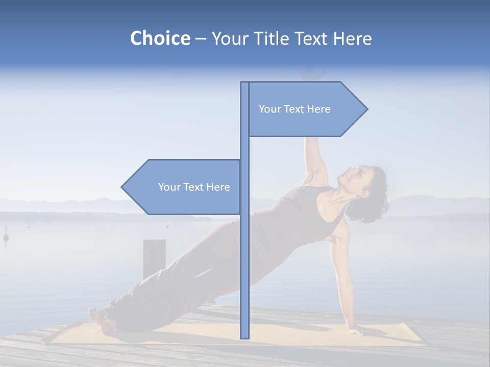 Fitness Meditation Pretty PowerPoint Template