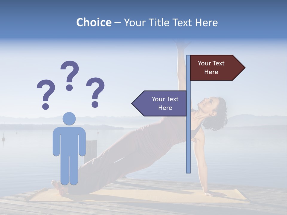 Fitness Meditation Pretty PowerPoint Template