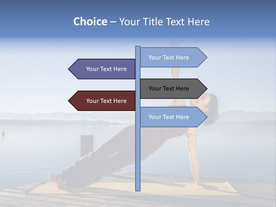 Fitness Meditation Pretty PowerPoint Template