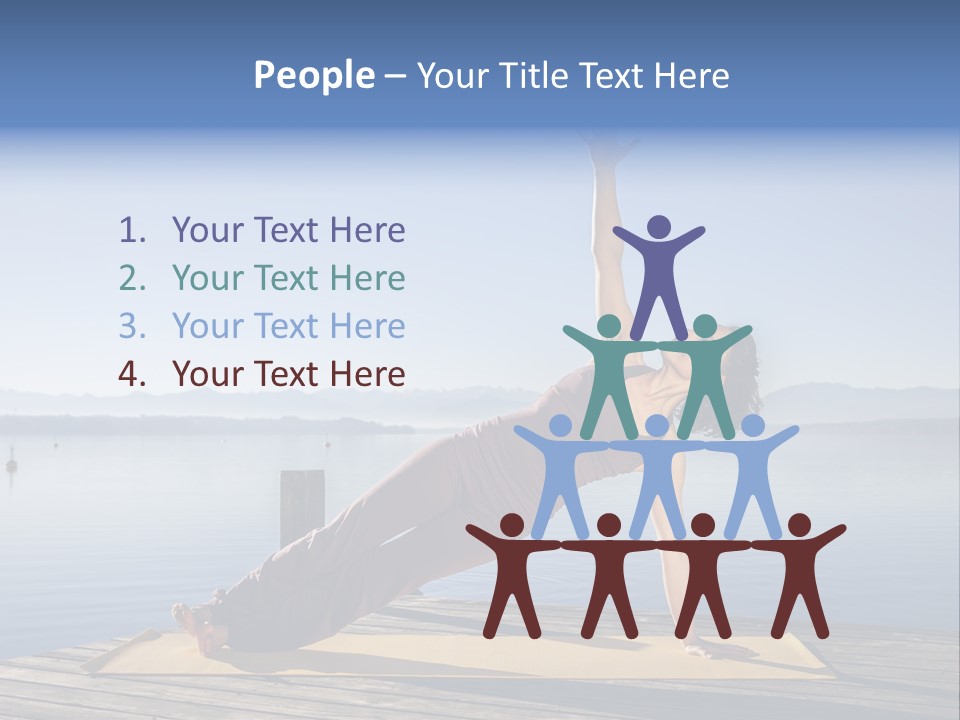 Fitness Meditation Pretty PowerPoint Template