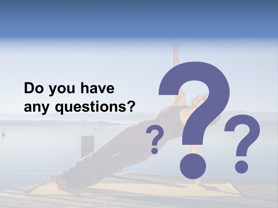 Fitness Meditation Pretty PowerPoint Template