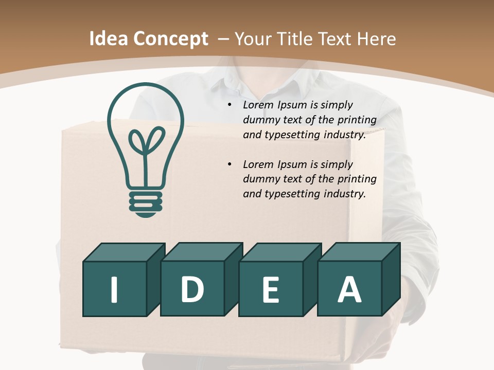 Casual  Man PowerPoint Template