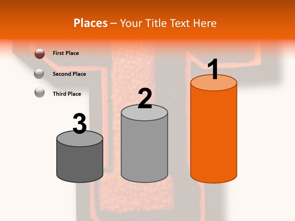 Jersey Letter Sport Letter Typography PowerPoint Template