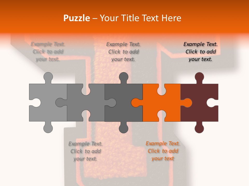 Jersey Letter Sport Letter Typography PowerPoint Template