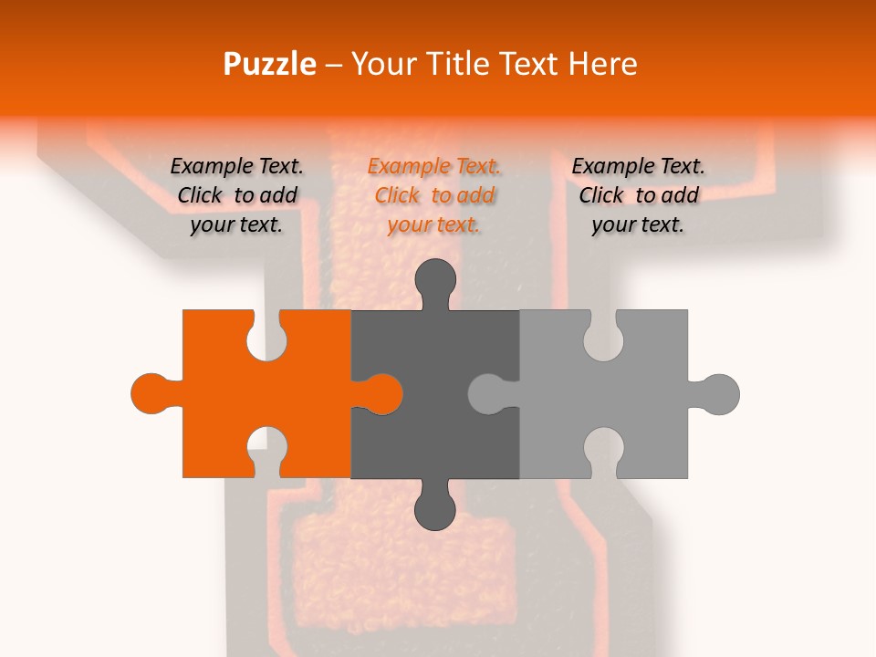 Jersey Letter Sport Letter Typography PowerPoint Template