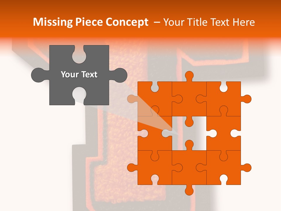 Jersey Letter Sport Letter Typography PowerPoint Template