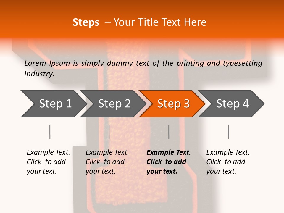 Jersey Letter Sport Letter Typography PowerPoint Template