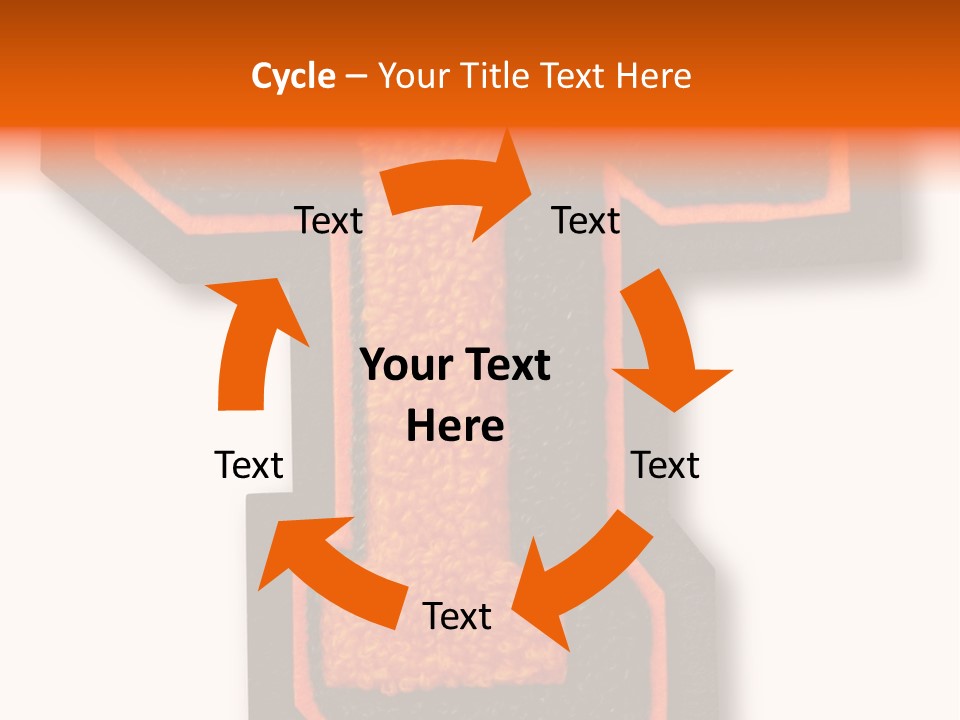 Jersey Letter Sport Letter Typography PowerPoint Template