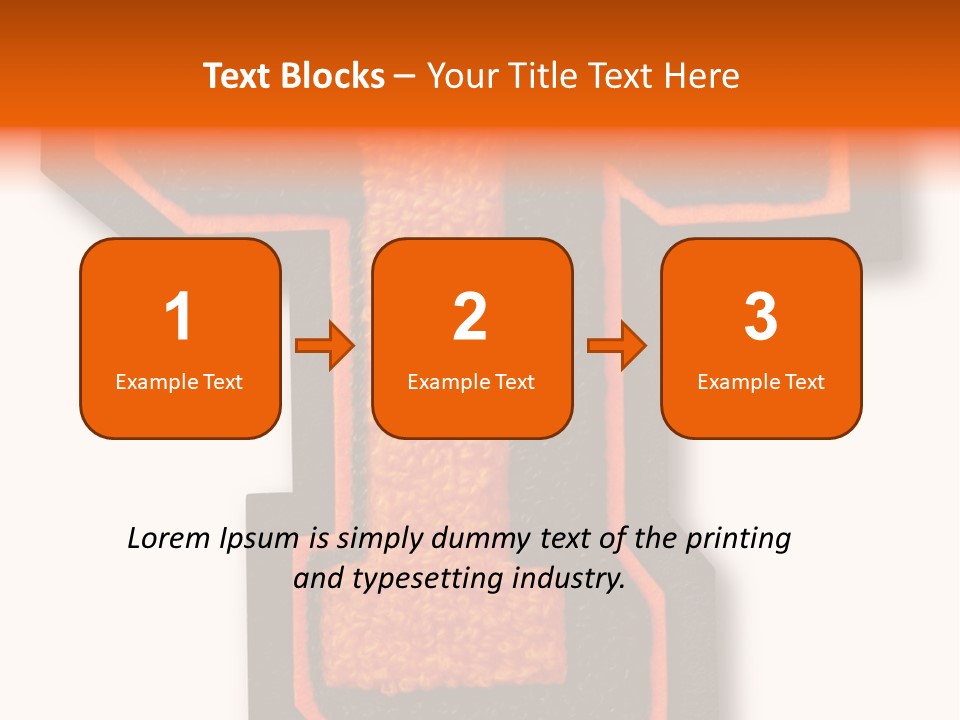 Jersey Letter Sport Letter Typography PowerPoint Template