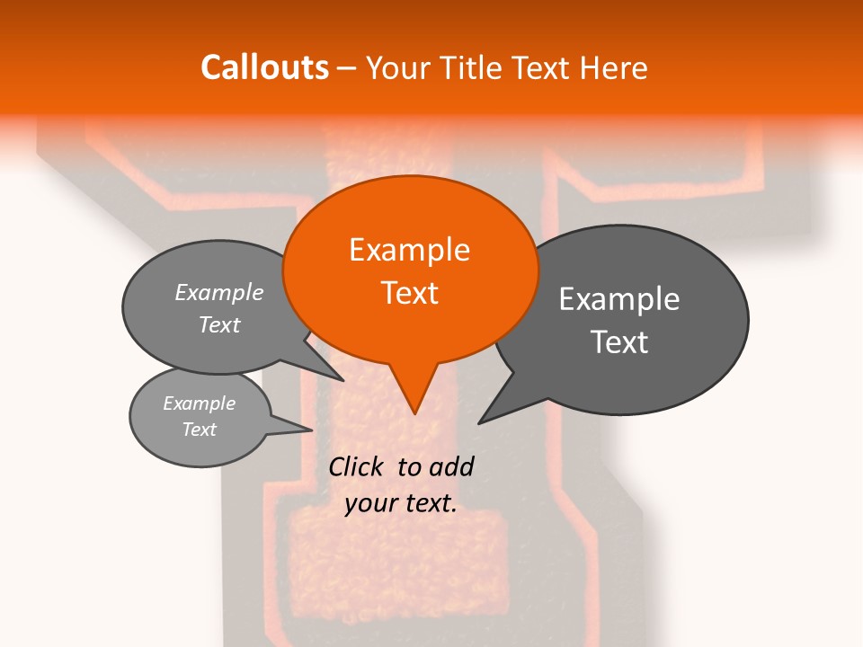 Jersey Letter Sport Letter Typography PowerPoint Template