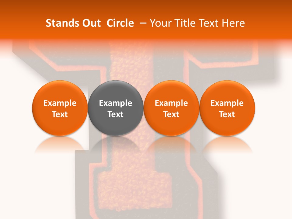 Jersey Letter Sport Letter Typography PowerPoint Template