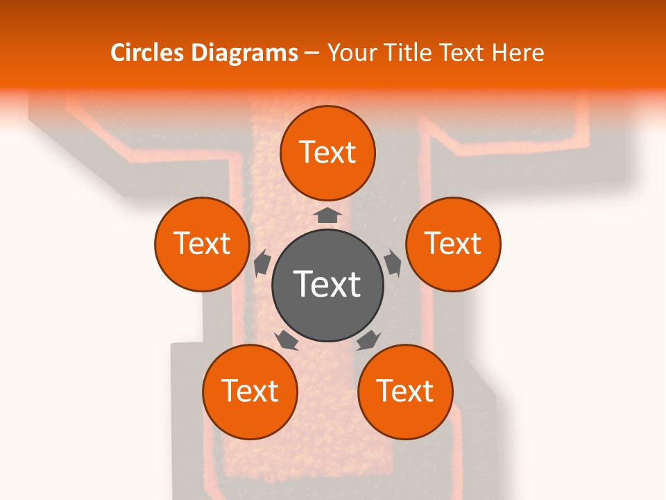 Jersey Letter Sport Letter Typography PowerPoint Template