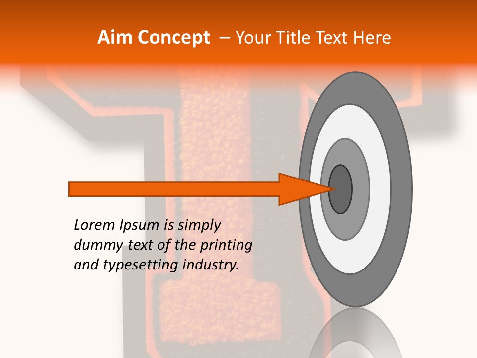 Jersey Letter Sport Letter Typography PowerPoint Template