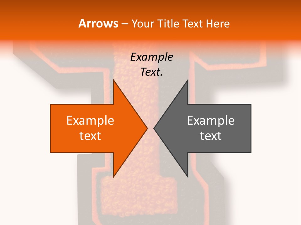 Jersey Letter Sport Letter Typography PowerPoint Template