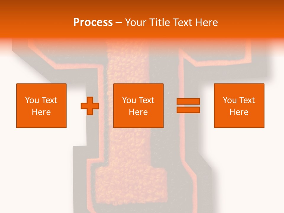 Jersey Letter Sport Letter Typography PowerPoint Template