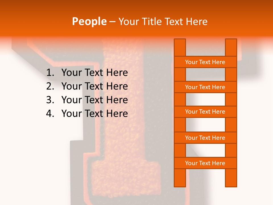 Jersey Letter Sport Letter Typography PowerPoint Template