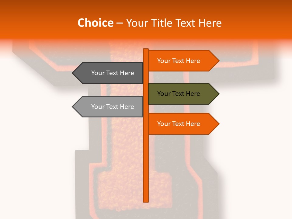 Jersey Letter Sport Letter Typography PowerPoint Template