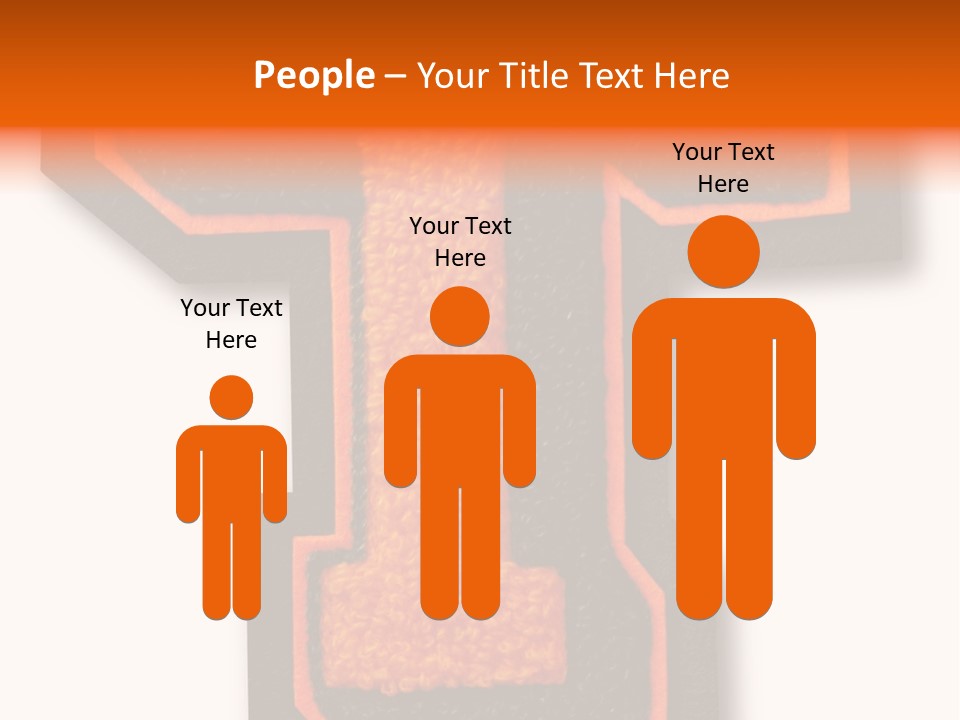 Jersey Letter Sport Letter Typography PowerPoint Template