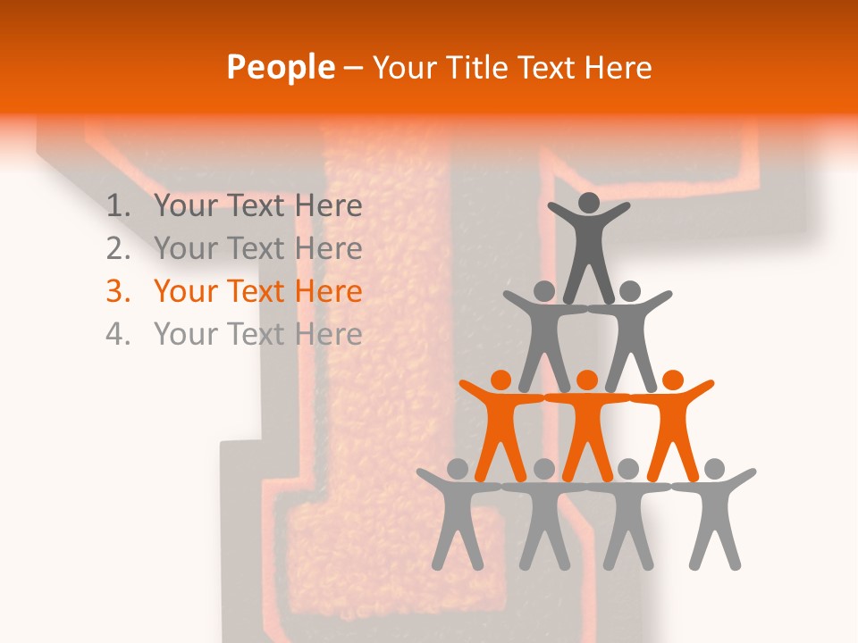 Jersey Letter Sport Letter Typography PowerPoint Template