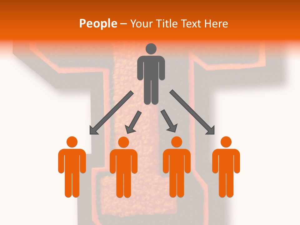 Jersey Letter Sport Letter Typography PowerPoint Template