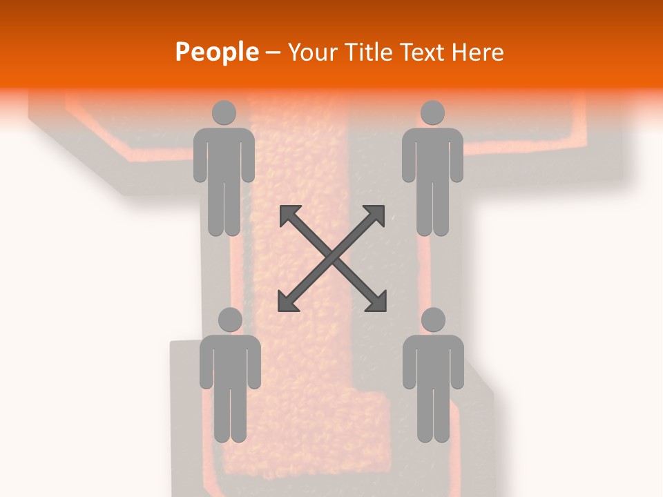 Jersey Letter Sport Letter Typography PowerPoint Template