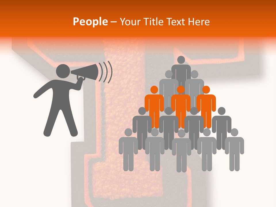 Jersey Letter Sport Letter Typography PowerPoint Template