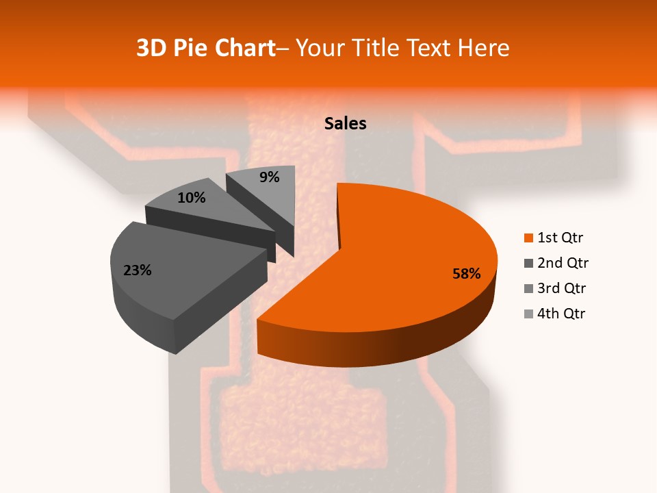 Jersey Letter Sport Letter Typography PowerPoint Template