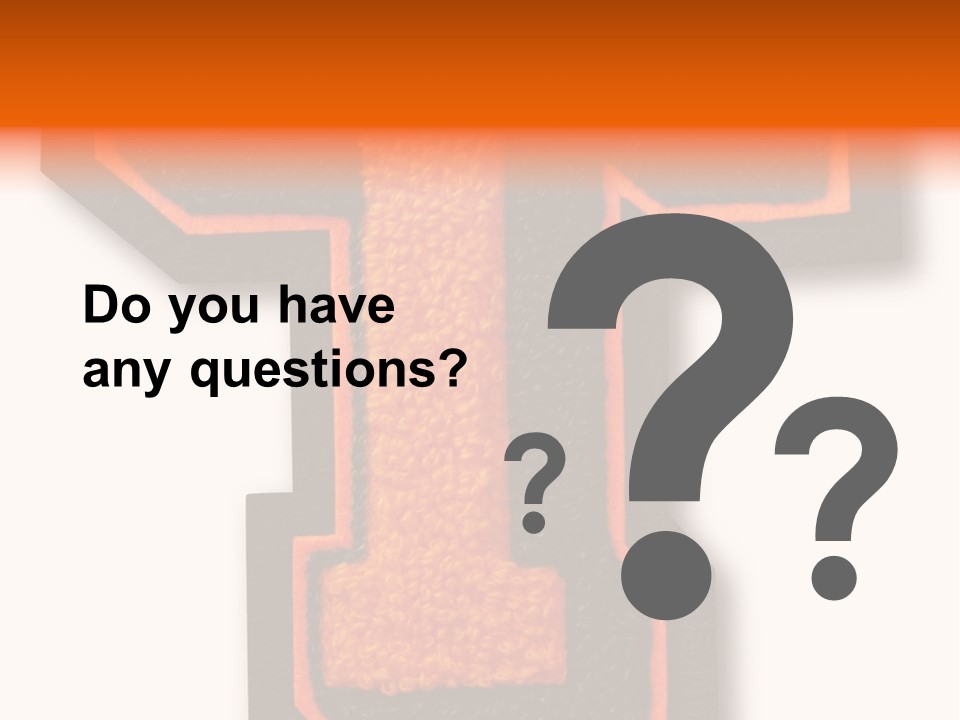 Jersey Letter Sport Letter Typography PowerPoint Template