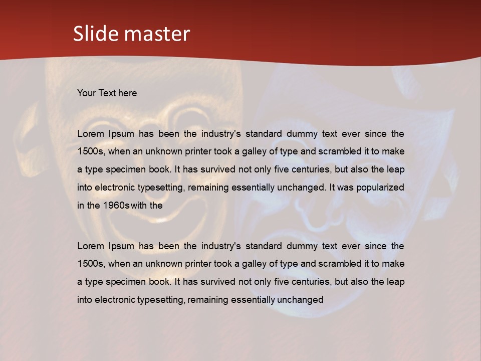 Stage Art Parts Showtime PowerPoint Template