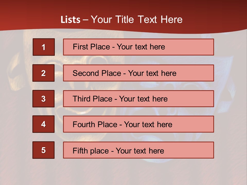 Stage Art Parts Showtime PowerPoint Template