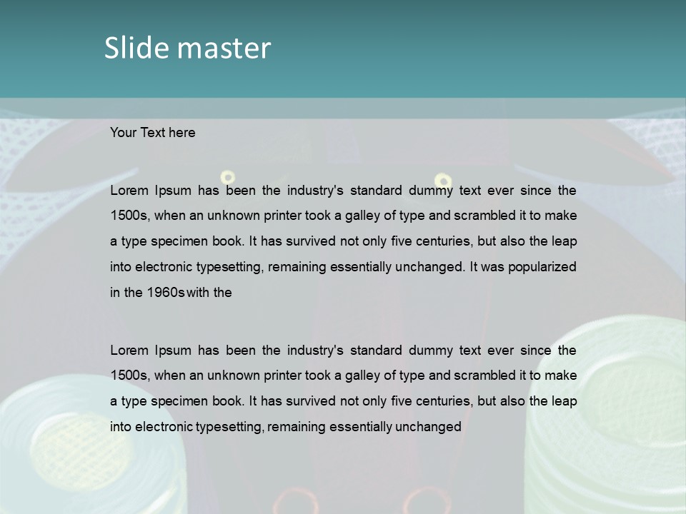 Horns Steer Art Parts PowerPoint Template