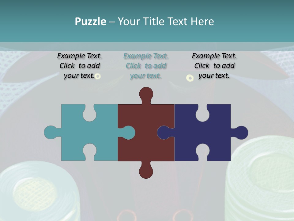 Horns Steer Art Parts PowerPoint Template