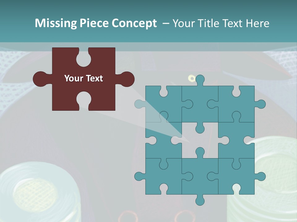 Horns Steer Art Parts PowerPoint Template