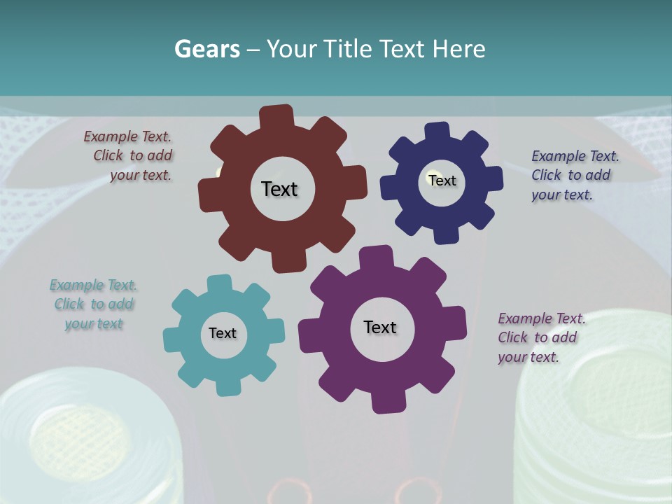 Horns Steer Art Parts PowerPoint Template