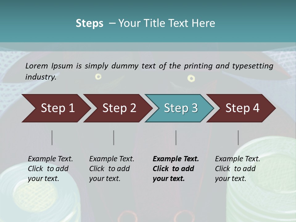 Horns Steer Art Parts PowerPoint Template