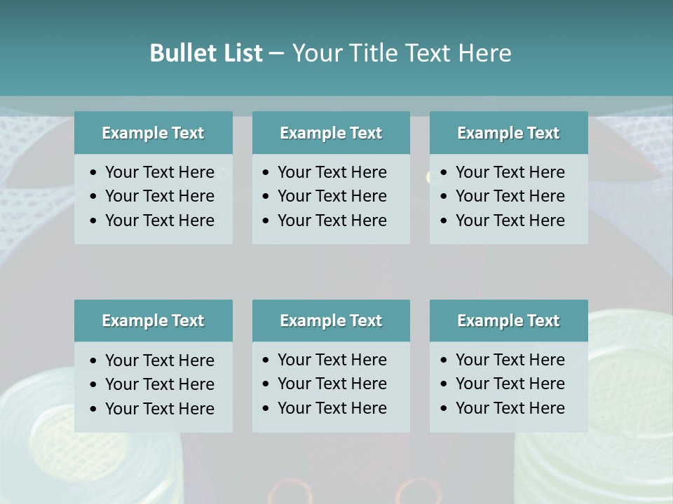 Horns Steer Art Parts PowerPoint Template