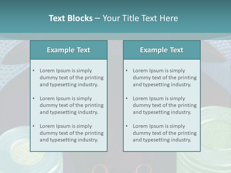 Horns Steer Art Parts PowerPoint Template