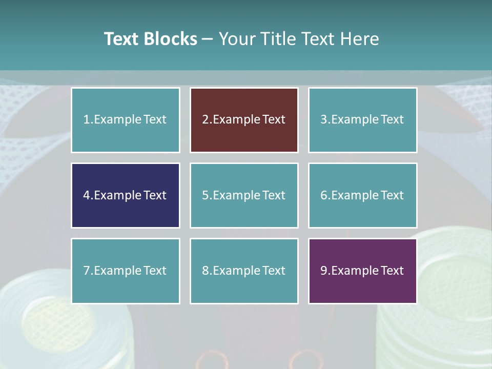 Horns Steer Art Parts PowerPoint Template