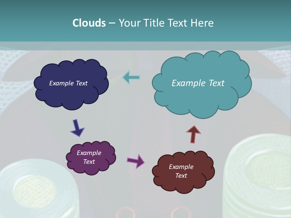 Horns Steer Art Parts PowerPoint Template