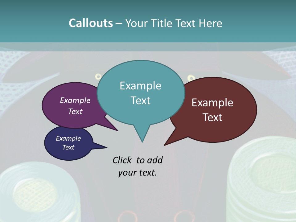 Horns Steer Art Parts PowerPoint Template