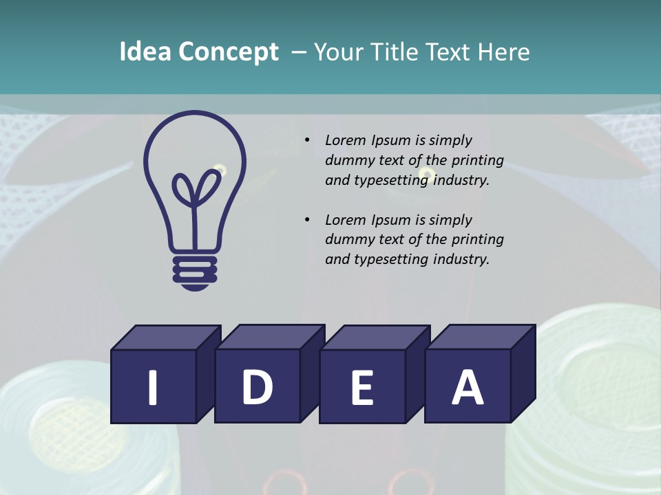 Horns Steer Art Parts PowerPoint Template