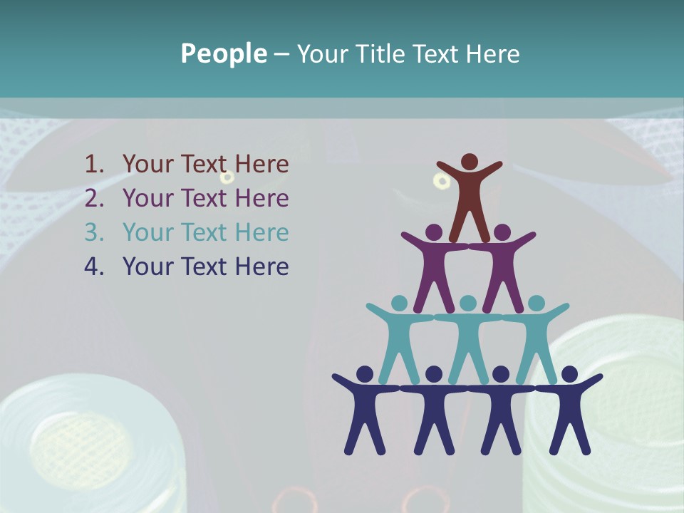 Horns Steer Art Parts PowerPoint Template