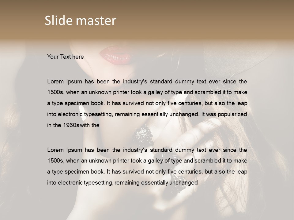 One Lovely Fashionable PowerPoint Template