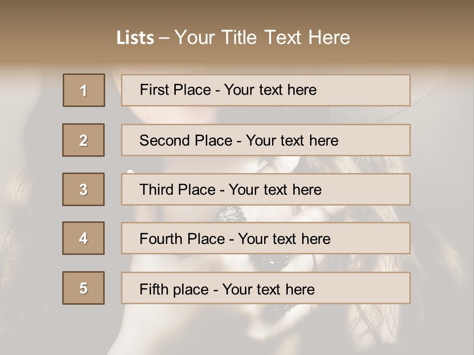 One Lovely Fashionable PowerPoint Template